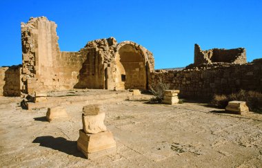 Nabatean kentinde eski bir Hıristiyan kilisesinin kalıntıları 
