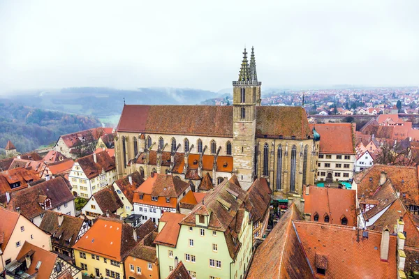 Aerial of  Rothenburg ob der Tauber — Stock Photo, Image