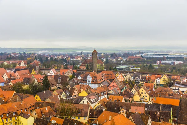 Aerial of  Rothenburg ob der Tauber — Stock Photo, Image