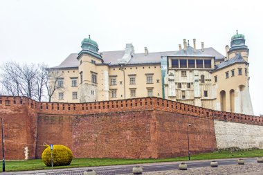 wavel Kalesi şehirde, krakow, Polonya