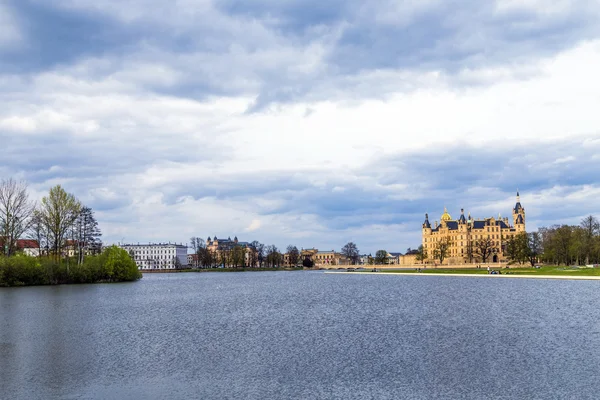 Słynny Zamek schwerin, Niemcy — Zdjęcie stockowe