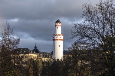 Castle Bad Homburg ve gözetleme kulesi Hessen, Almanya 