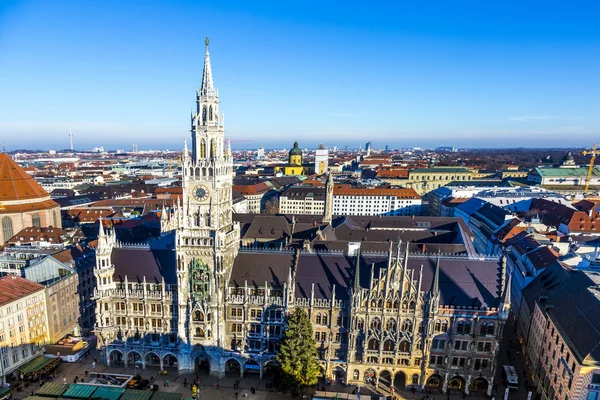 Aerial of Munich in beautiful weather — Stock Photo, Image