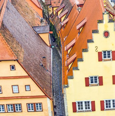 Rothenburg ob der T pazar yerinde evlerin detay
