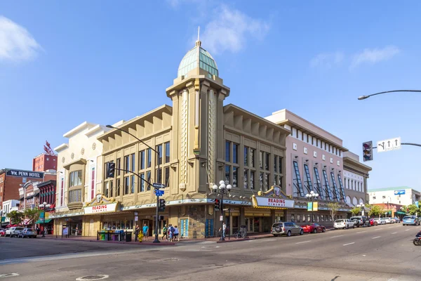 Facciata del teatro storico Gaslamp 15 — Foto Stock