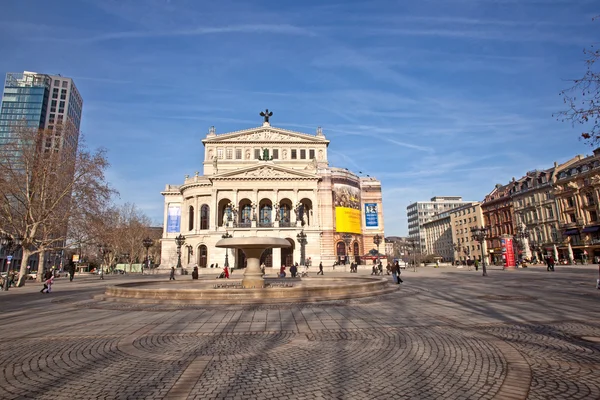 Famoso Teatro dell'Opera di Francoforte — Foto Stock
