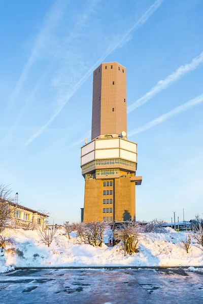 Mount Grosser Feldberg, highest peak of the german Taunus mounta — Stock Photo, Image