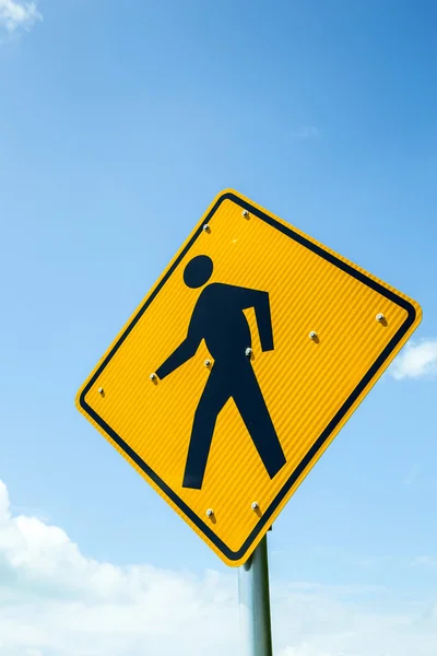 The Pedestrian crossing sign — Stock Photo, Image