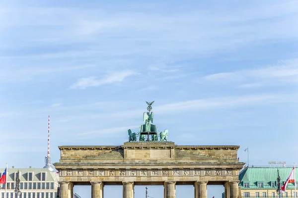 Portão de Brandemburgo (Brandenburger Tor) em Berlim — Fotografia de Stock