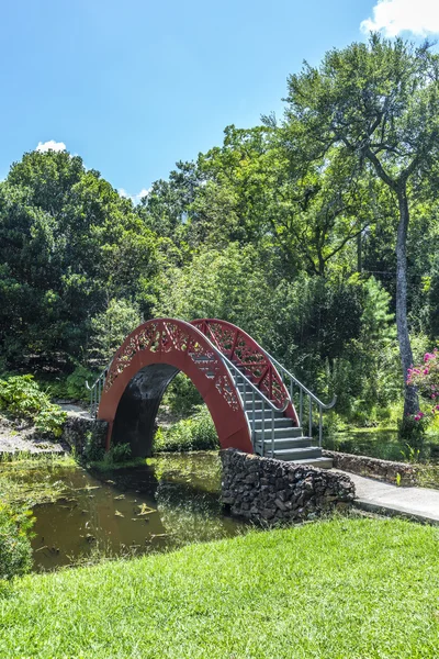 Chinese bridge in Bellingraths Garden — Stock Photo, Image