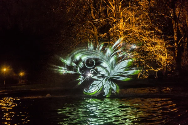 Veranstaltung winterlichter im Palmengarten — Stockfoto