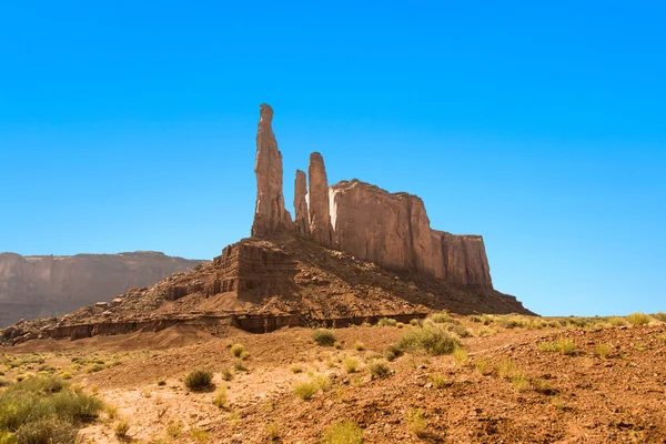 Les trois sœurs du parc de la tribu Monument Valley — Photo