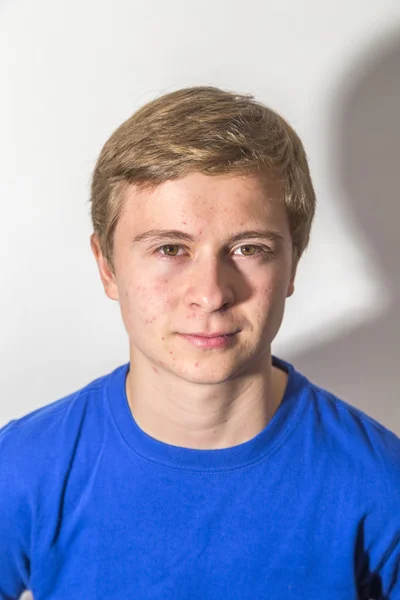 Portrait of cute boy in puberty — Stock Photo, Image