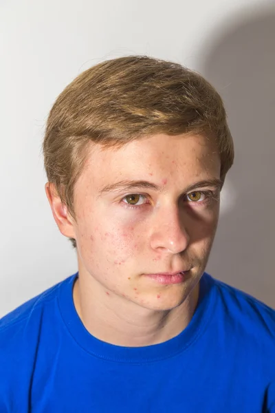 Portrait of cute boy in puberty — Stock Photo, Image