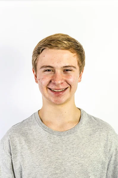 Portrait of an adolescent boy in puberty — Stock Photo, Image