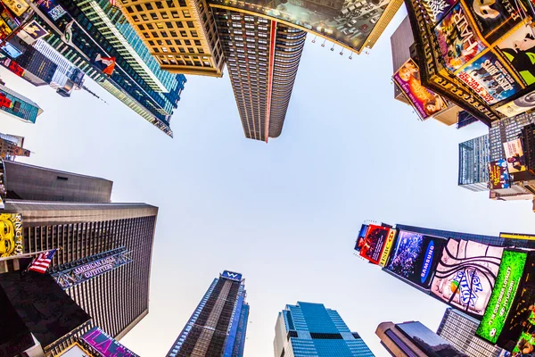 Times Square, caracterizado com teatros da Broadway e enorme número o Imagens De Bancos De Imagens