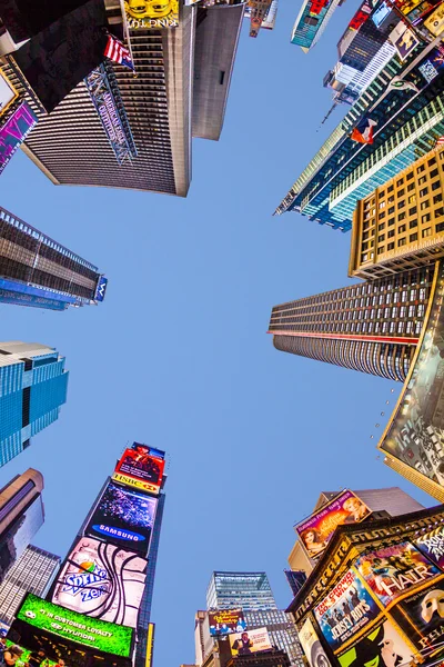 Times square skisserat med broadway-teatrar och stora antal o — Stockfoto