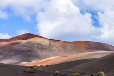 dağlar, lanzarote timanfaya milli parkta ateş 