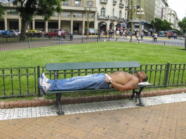 Güzel eski tarzı binalar Buenos Aires