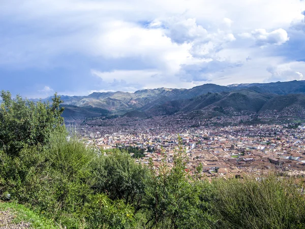 Vista sulla vecchia città inca di Cuzco — Foto Stock