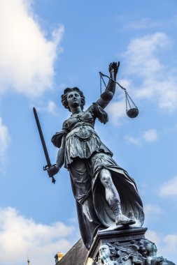 Justitia, a monument in Frankfurt, Germany clipart
