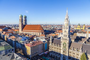 The Frauenkirche is a church in the Bavarian city of Munich   clipart