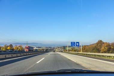 A3 sabah erken yön Köln otoyol sürüş 