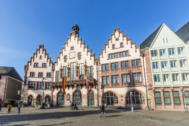 insanlar roemerberg Meydanı Frankfurt