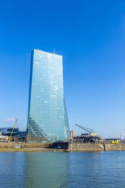 Nieuwe zetel van de Europese Centrale Bank in Frankfurt — Stockfoto