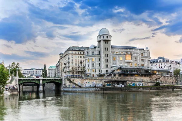 Old historic building with observatory at the riverside of the d — Stock Photo, Image