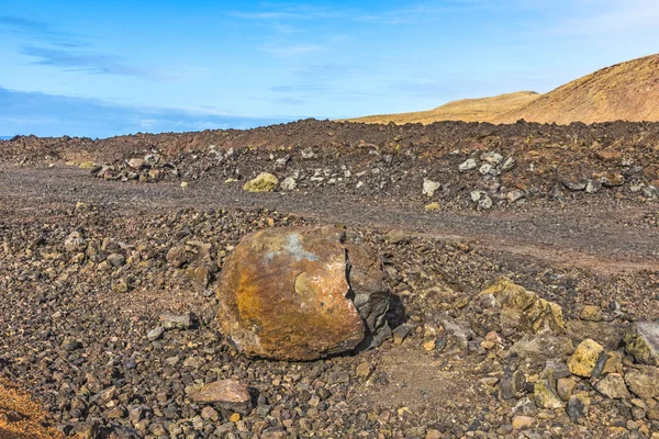 ランサローテ島に火山グランド詳細 — ストック写真