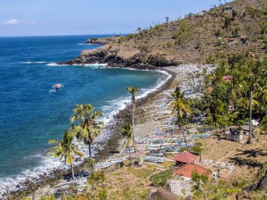 Amed, Bali köyde fishermens 