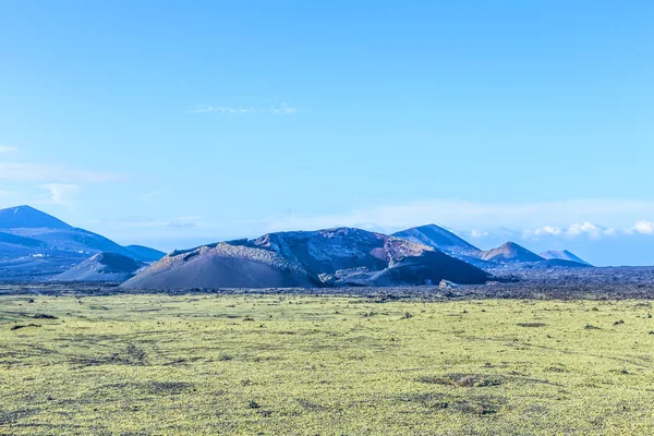 Vulkán Montana Colorada Lanzarote, Tinajo — Stock Fotó