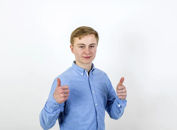 Dezesseis anos de idade caucasiano menino — Fotografia de Stock