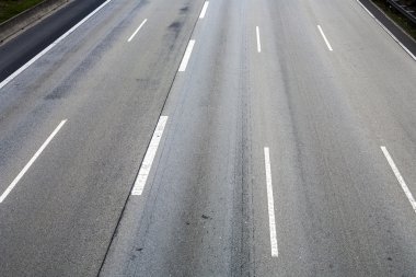  boş karayolu grea medyan çizgili desen 