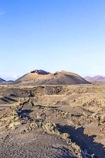 火山在兰萨罗特岛，Tinajo 蒙大纳州科罗拉多 — 图库照片