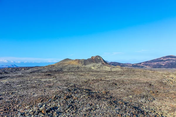 Volcano Montana Colorada in Lanzarote, Tinajo — Stock Photo, Image