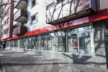 Ezb ve kapitalizm Frankfurt insanlar protesto