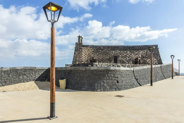 Арресифе и замок Сан-Габриэль, Лароте, Канарские острова, S — стоковое фото