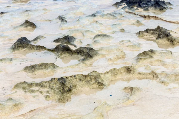 Beach dunes created by the low tide — Stock Photo, Image