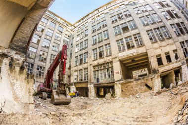 Berlin'de bir demlition evin Cephe için görüntüleyin