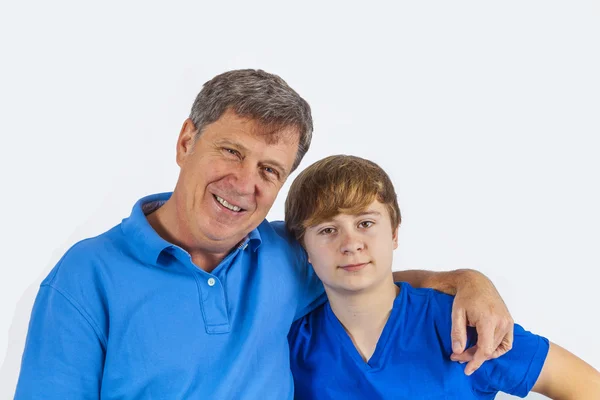 Happy father with his sun — Stock Photo, Image