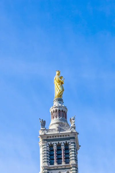 Notre dame de la garde w Marsylii — Zdjęcie stockowe