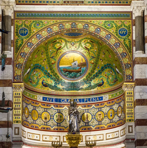 Notre-Dame de la Garde Interior em Marselha — Fotografia de Stock