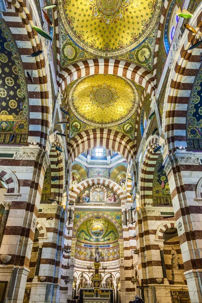 Notre-Dame de la Garde Interior in Marseilles — Stock Photo, Image