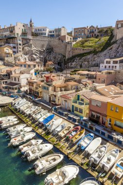 Vallon des Auffes, pitoresk eski moda küçük balık görünümünü