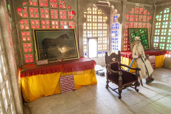 Dentro do Palácio da Cidade em Udaipur — Fotografia de Stock