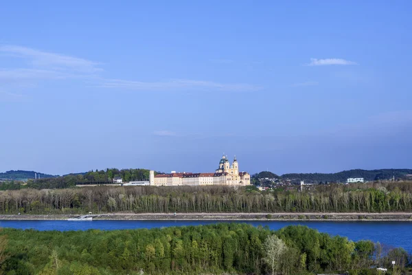 Convento Melk no rio Danúbio na Baixa Áustria — Fotografia de Stock