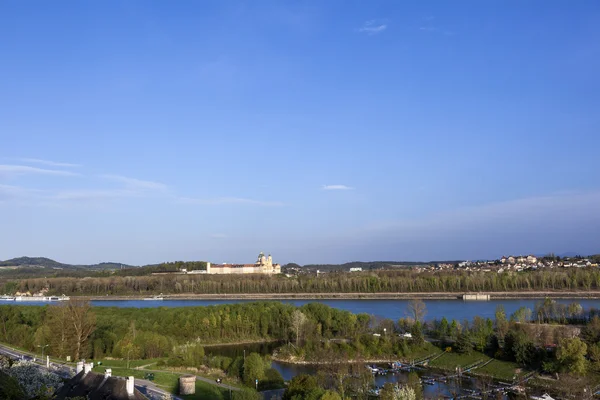 Convento Melk no rio Danúbio na Baixa Áustria — Fotografia de Stock