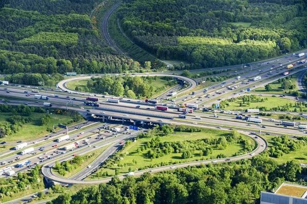 Autobahn A3 Kreuz Frankfurt — Stockfoto